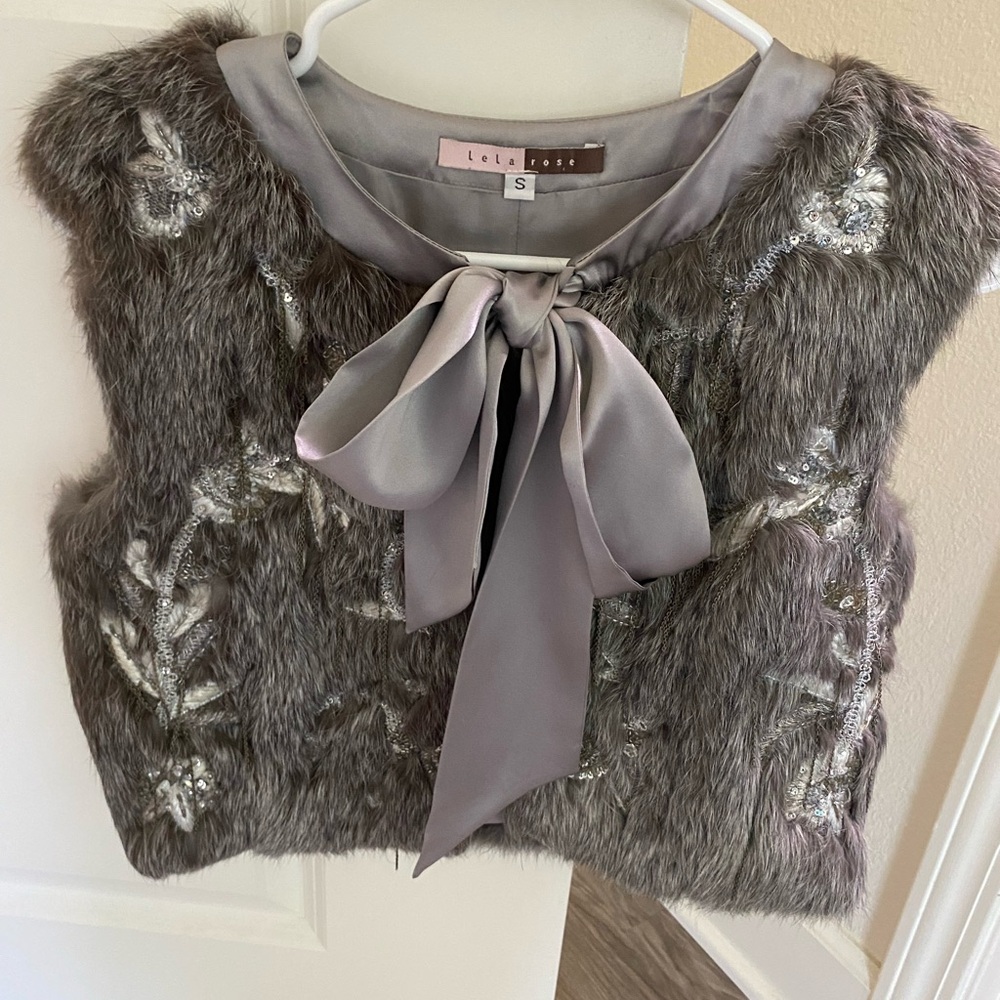 Lela Rose fur vest